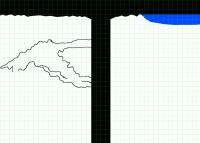 Dividing ground, space and water.